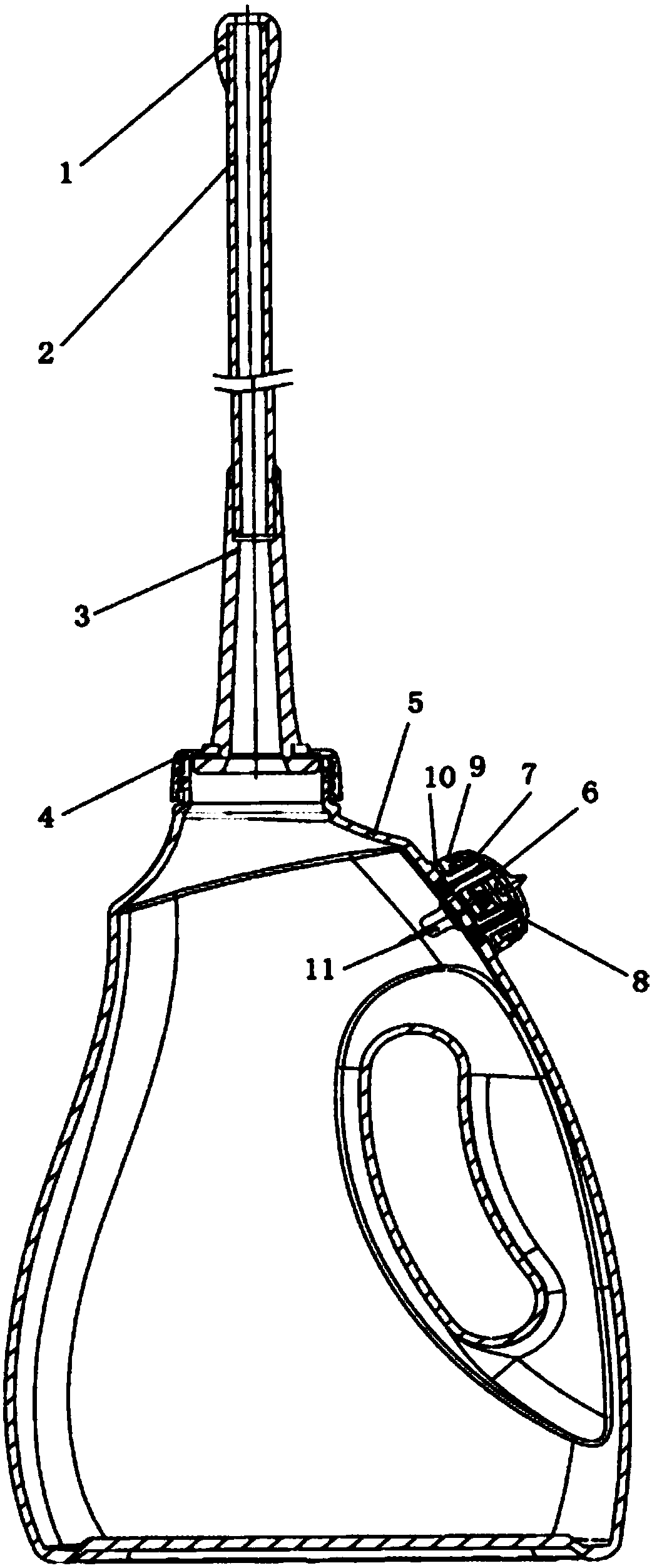 Novel liquid medicine and milk feeder for animal husbandry