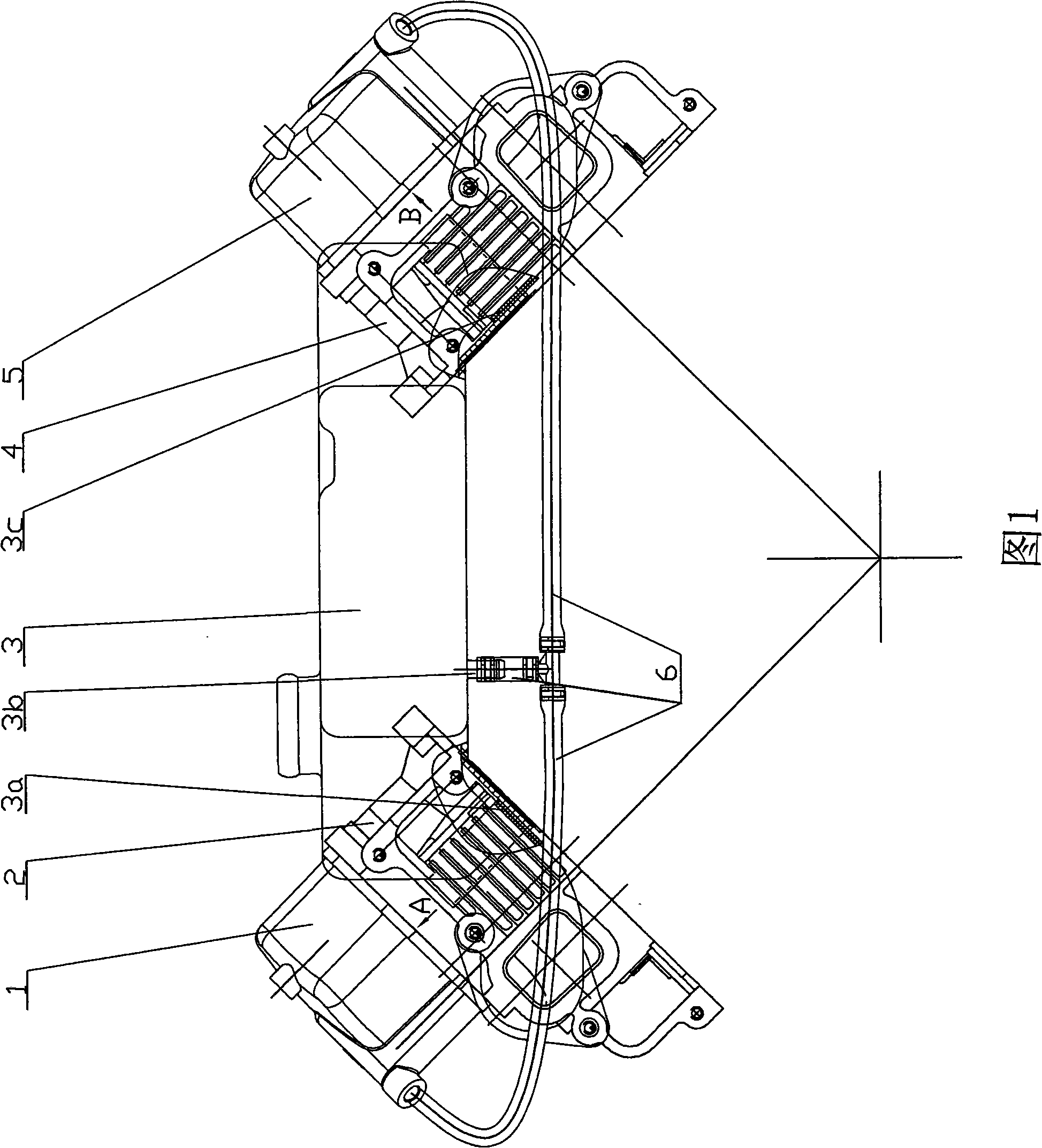 Crankcase ventilation apparatus of V type engine