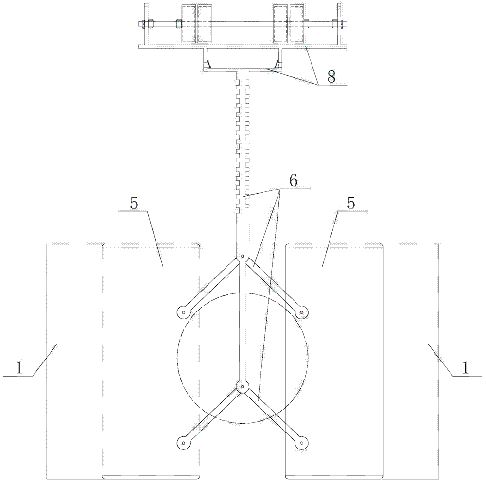 An automatic control device for diverting water from main canals to branch canals