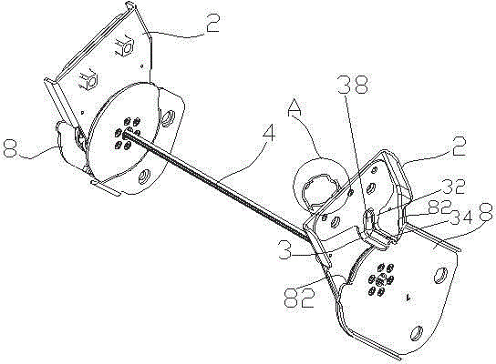 Adjustable fixing device for car seat headrest