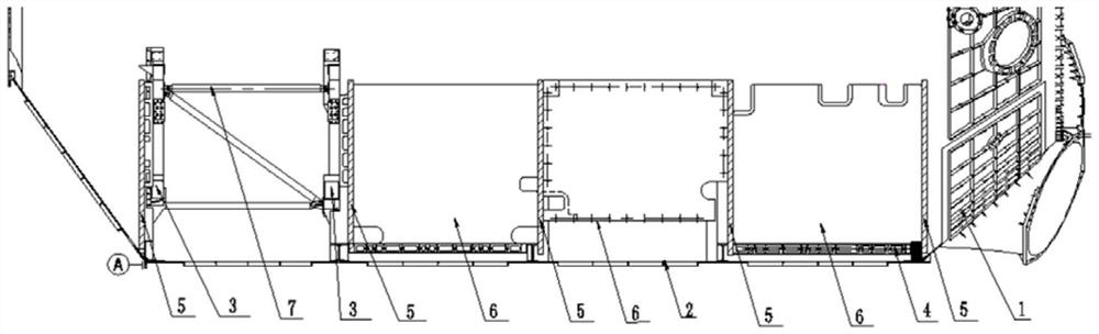 Sealed cabin structure subassembly assembling method and sealed cabin structure