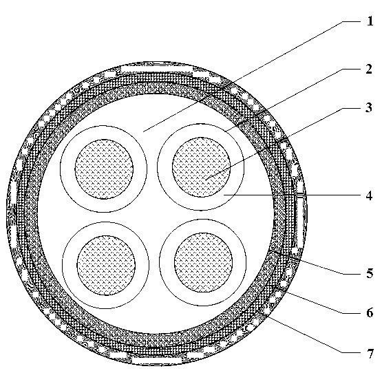 Copper-wire-knitted data transmission cable for shielding transponder