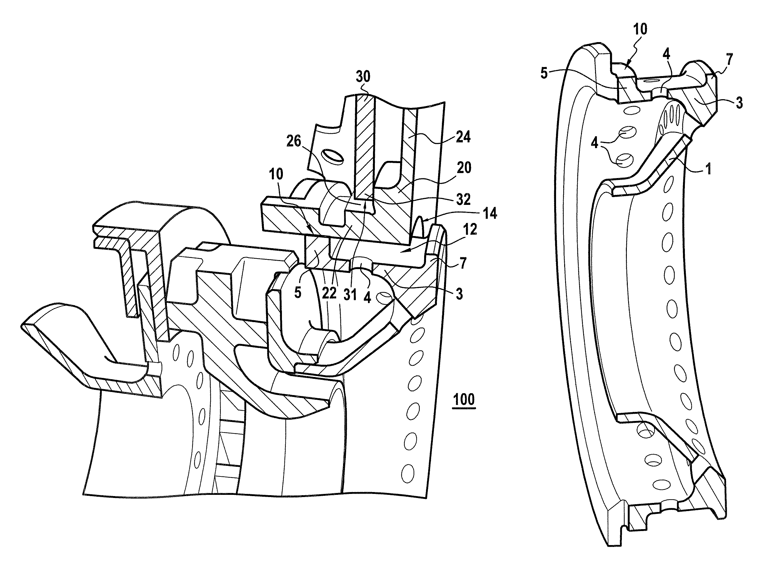 Combustion chamber end wall with ventilation