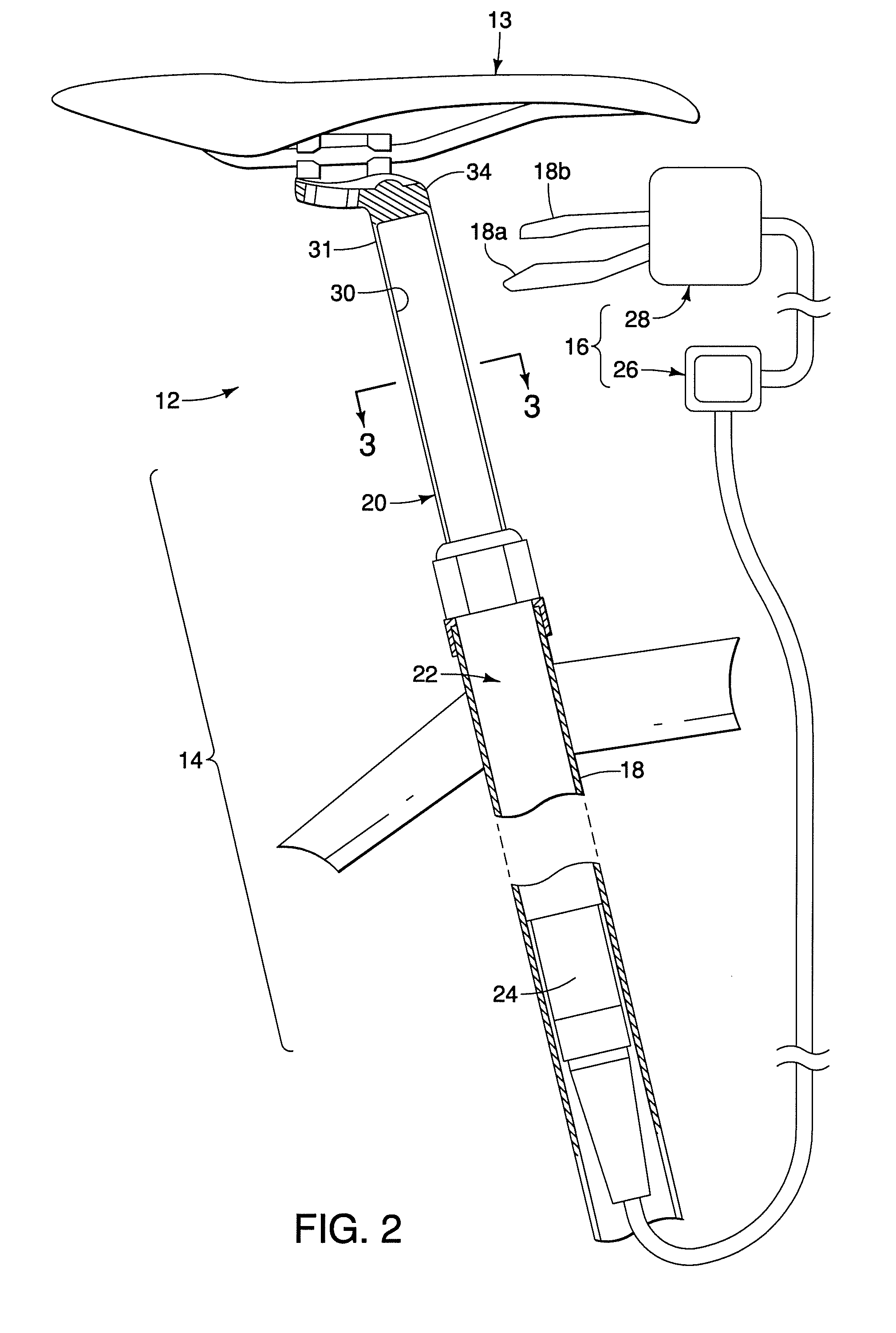 Height adjustable seatpost assembly