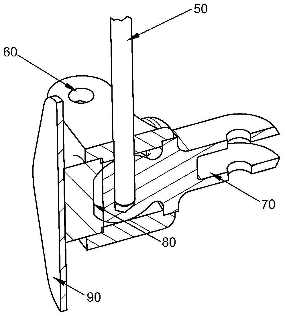 Hinge door throwing device