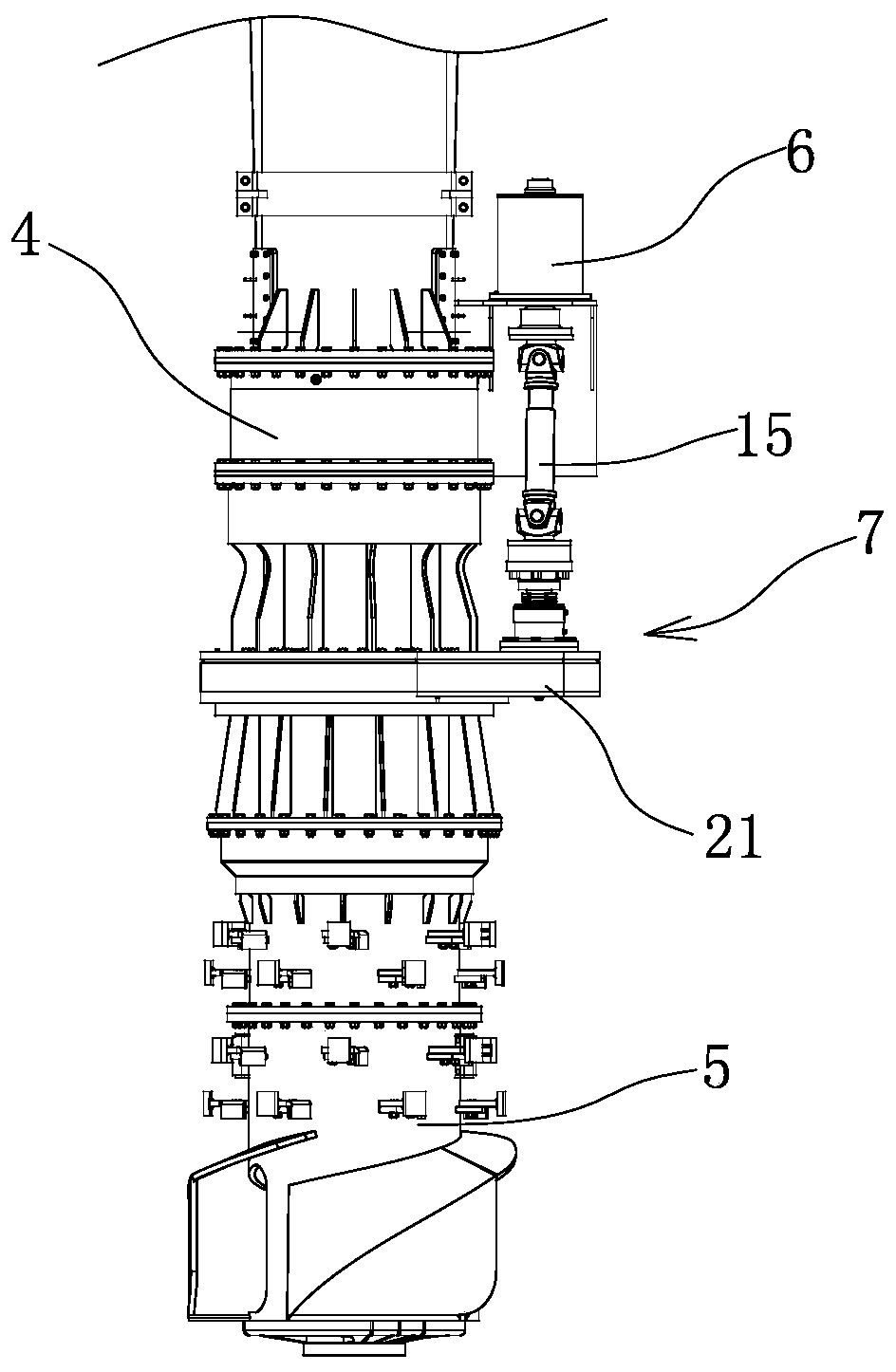 Reversing material taking device base on permanent magnet motor driving