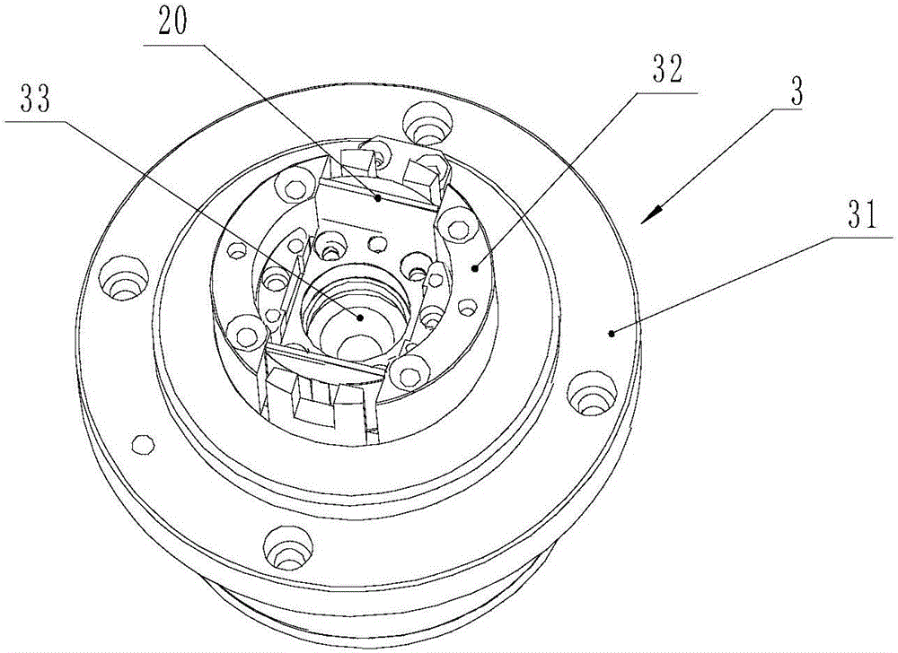 Rotor clearance adjusting device of automobile radiator fan motor