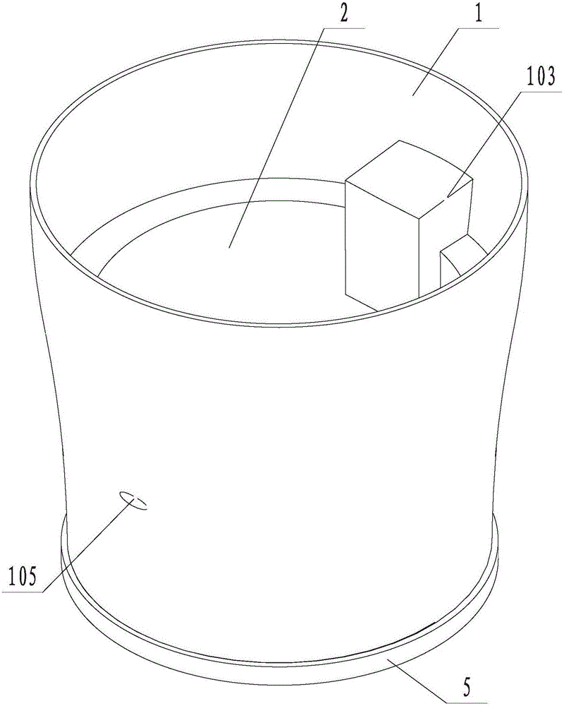A flower growing device with an automatic lifting water absorption device