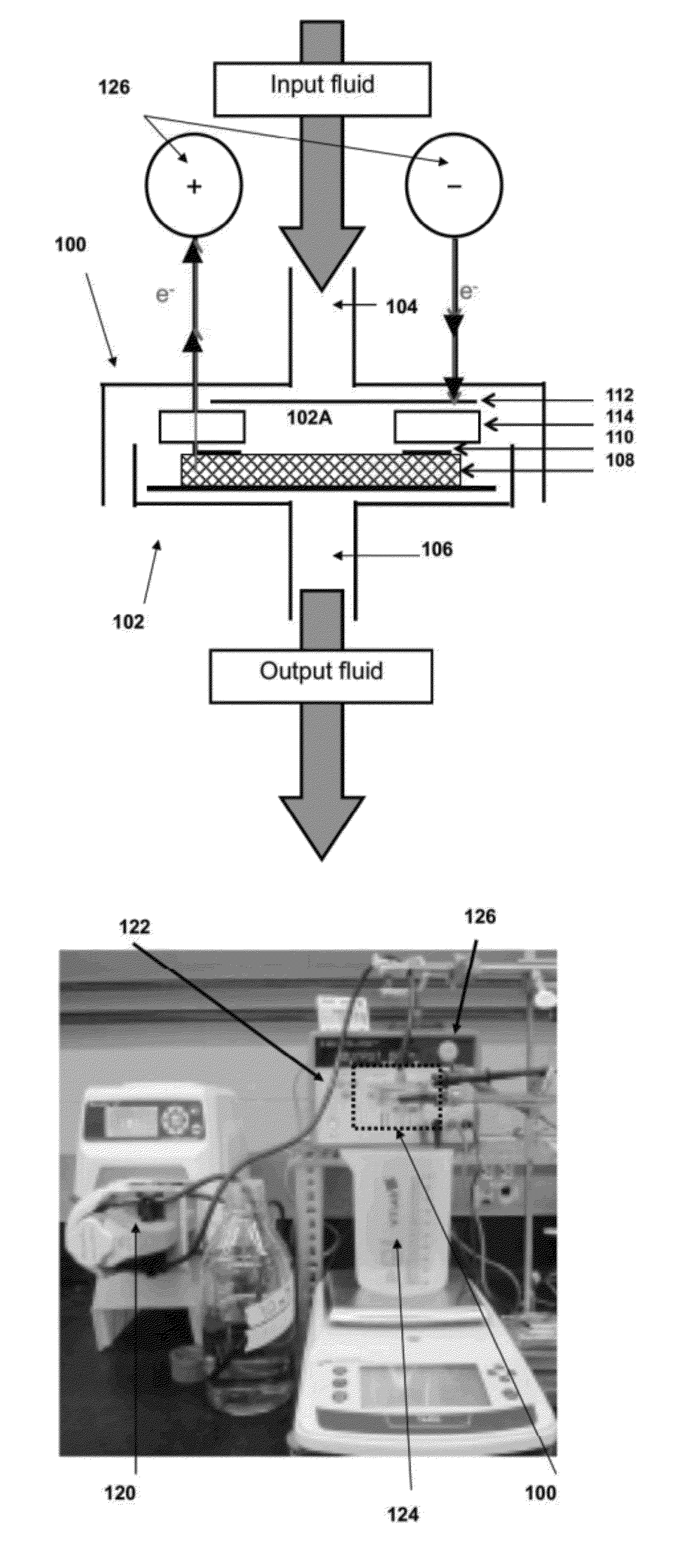 Electrochemical carbon nanotube filter and method