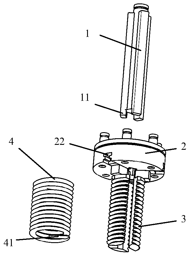Assembly device and method of steel wire screw sleeve