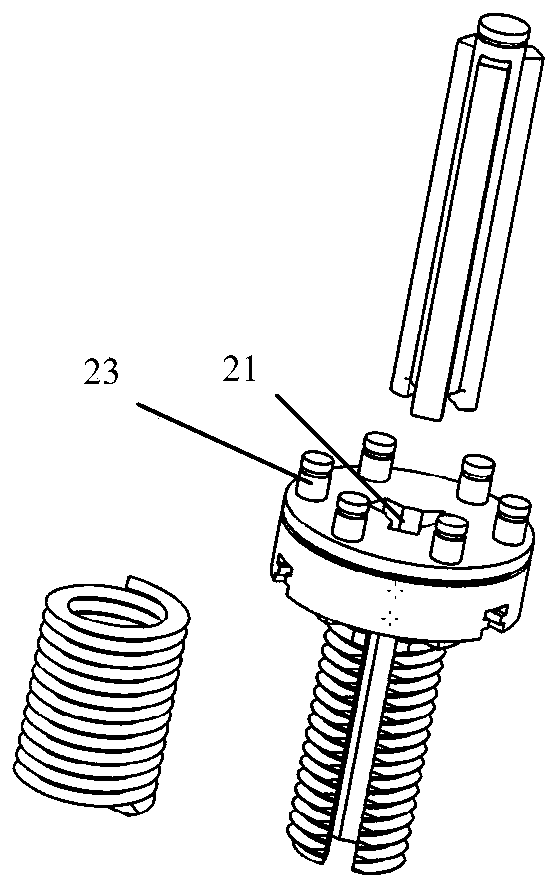 Assembly device and method of steel wire screw sleeve