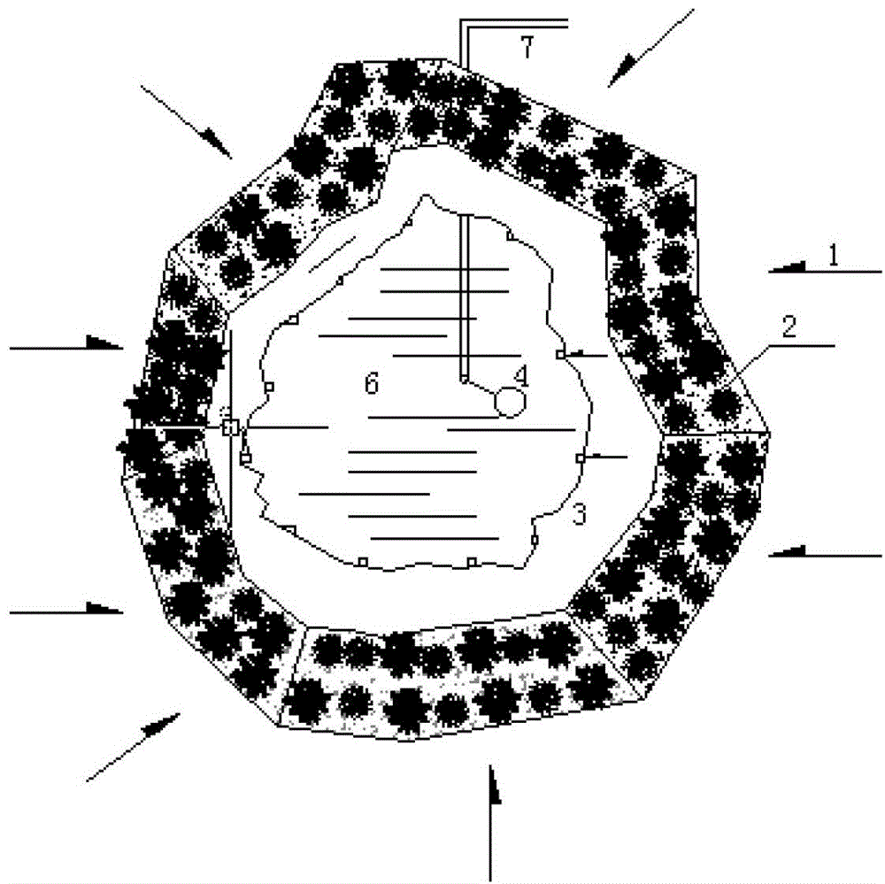 System and method for runoff in-situ processing in early days of urban rainfall