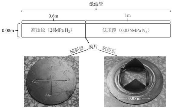 Two-dimensional simulation method for shock tube diaphragm rupture process based on overlapped dynamic grids