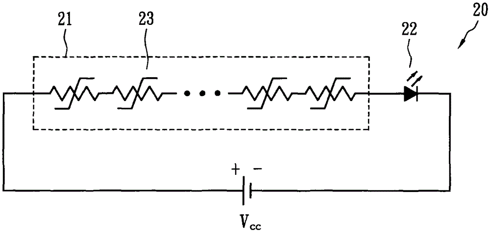 Current limiting element and light emitting diode device