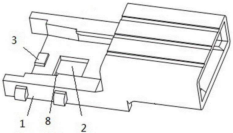 A chip mounting structure and a connector using the same