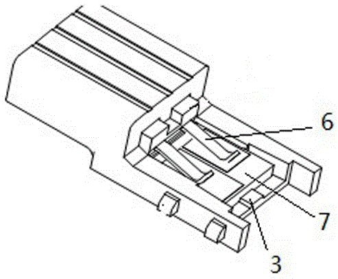 A chip mounting structure and a connector using the same