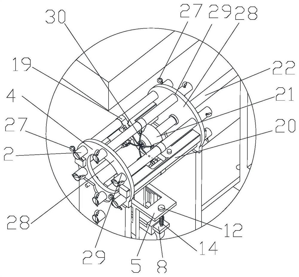 A device for testing the bending performance of a vascular stent