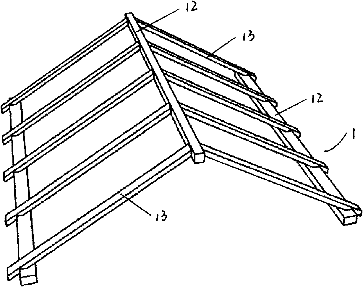 Complex heat-preservation roof and construction method thereof