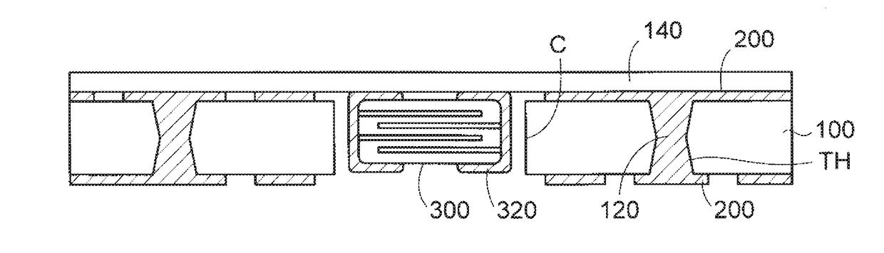 Electronic component-embedded board and electronic component device