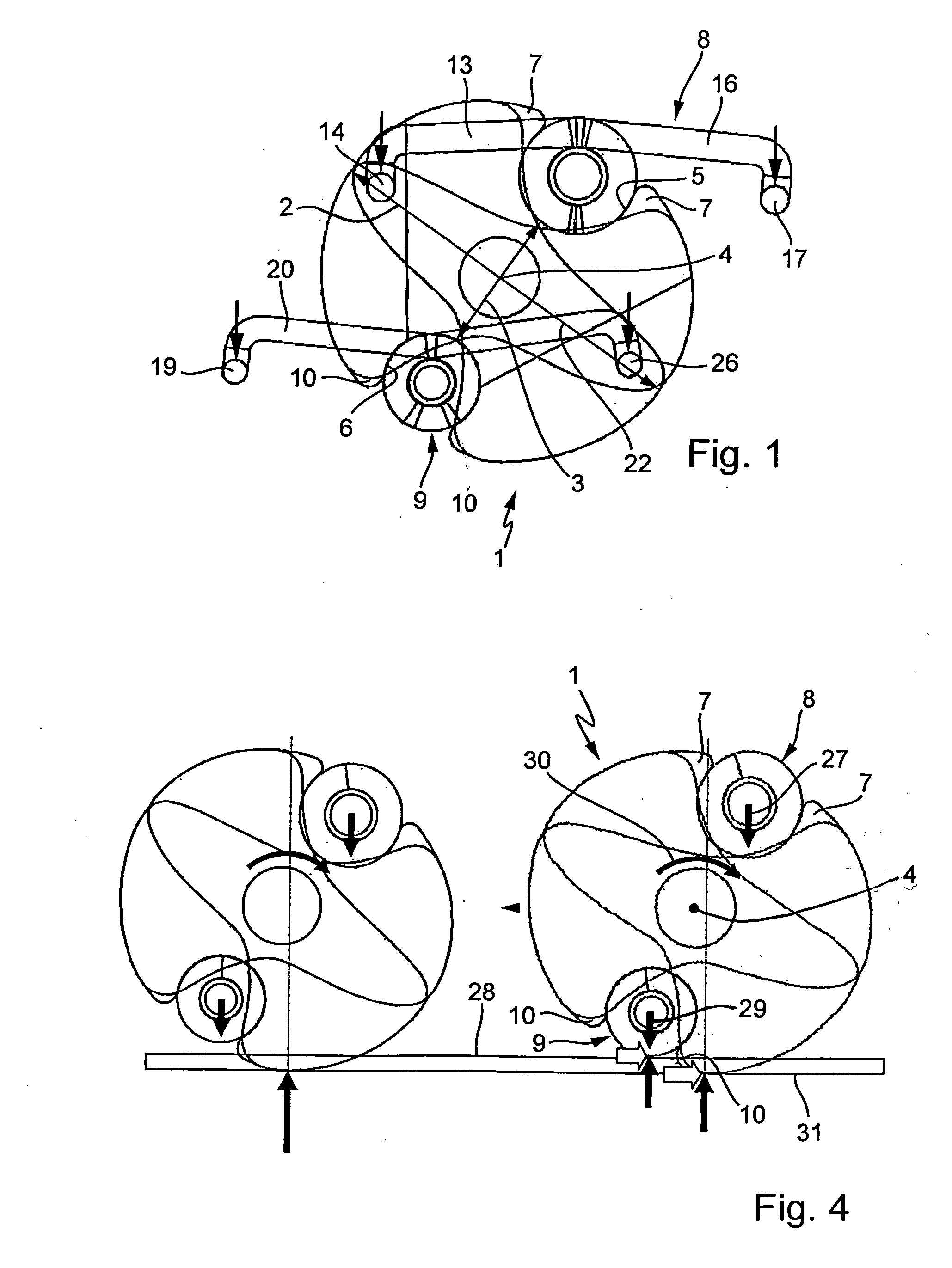 Switchable free-wheel arrangement for a transmission, particularly for a crank-CVT of a motor vehicle