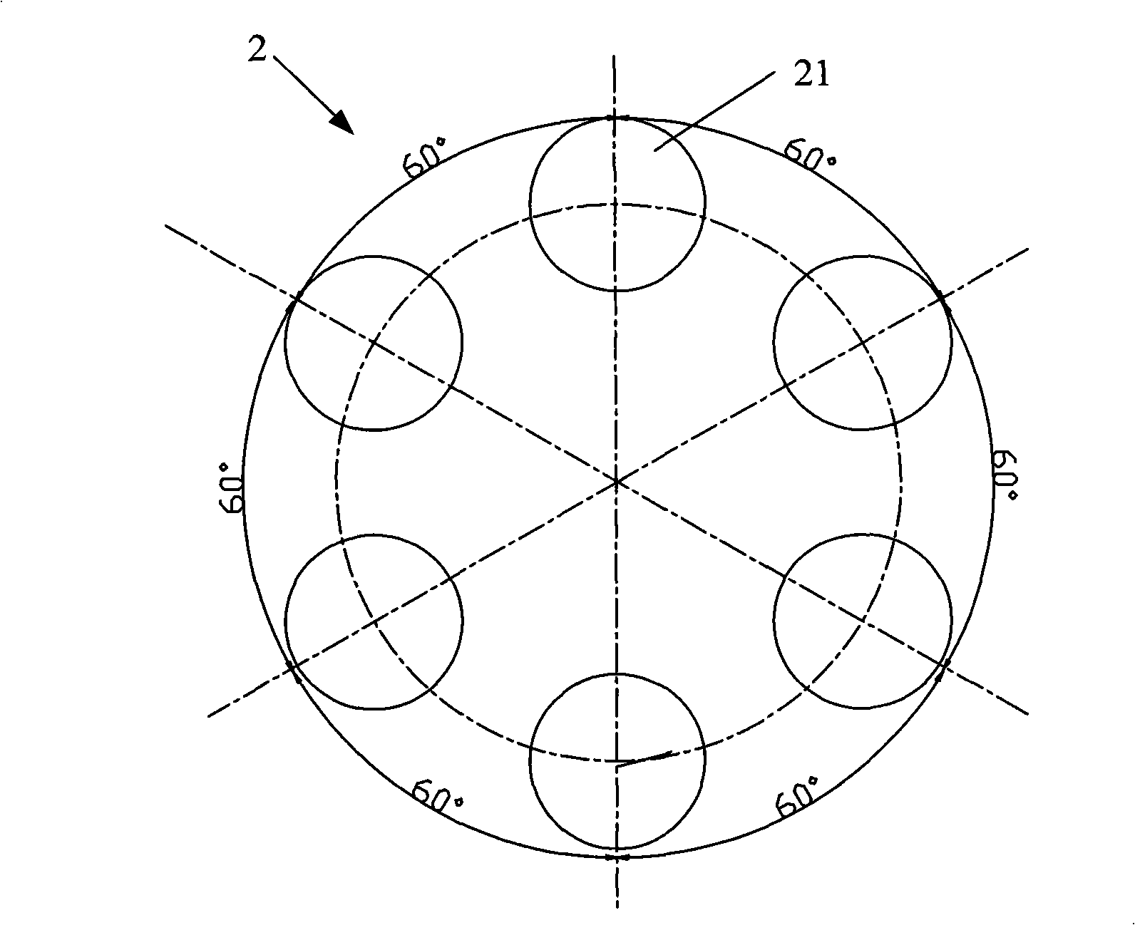 Liquid crystal projection lamp and control method thereof