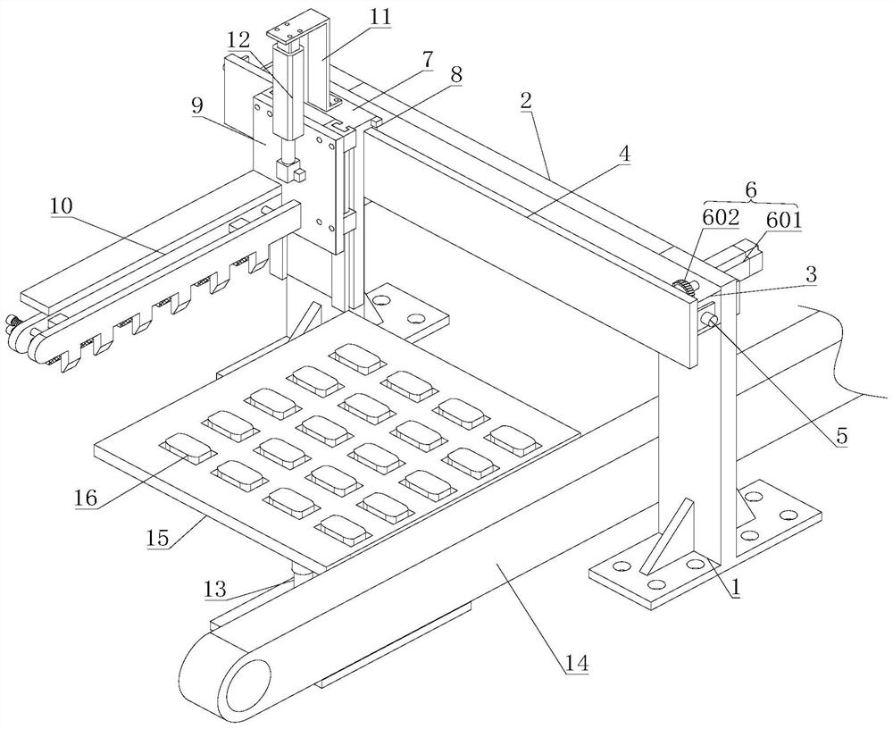 Feeding and discharging device for 3C electronic product production