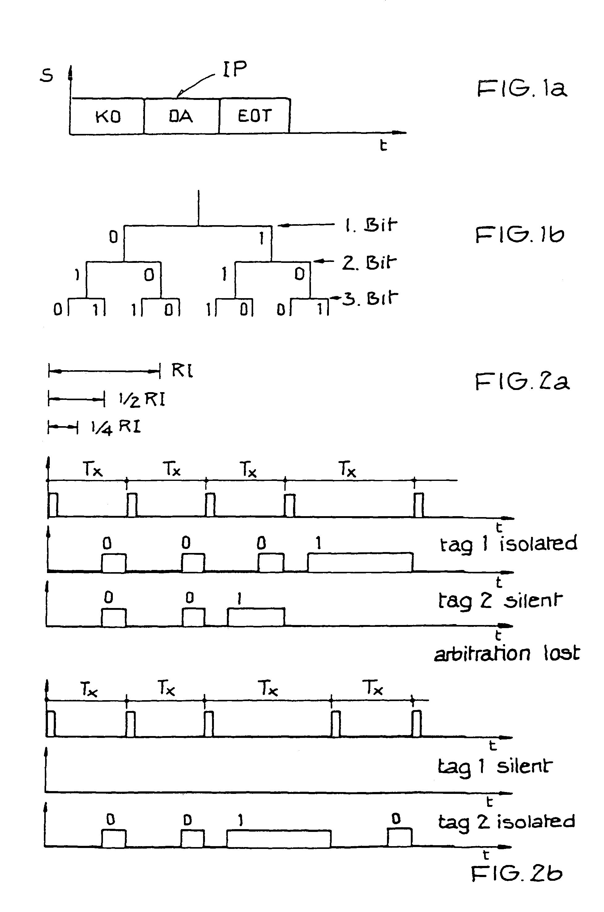 Method for selecting transponders
