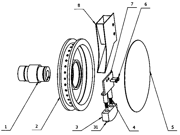 Air-aspiration type disseminator with circumferential holes
