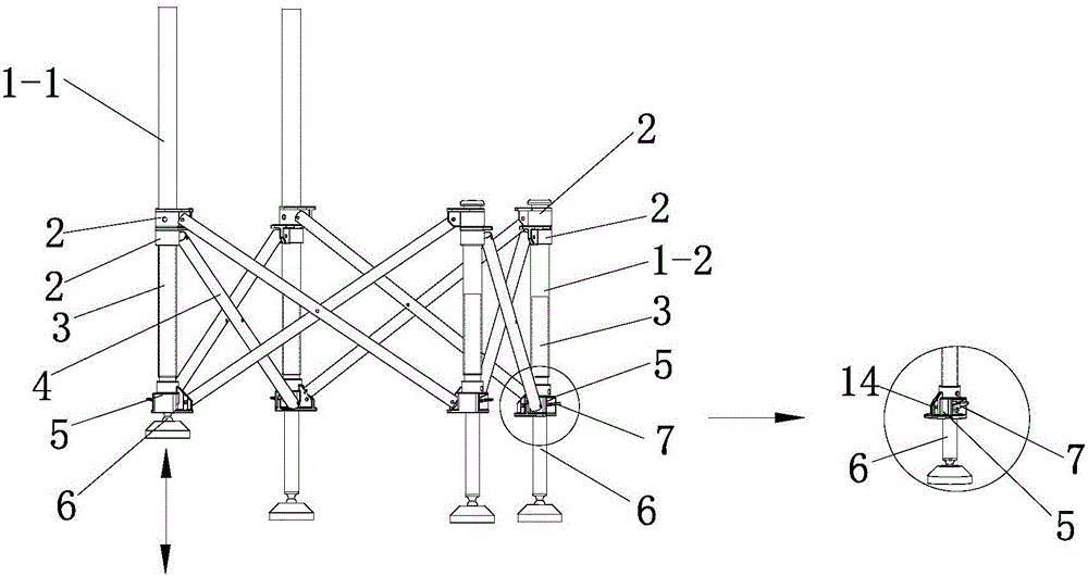 Folding chair frame structure with trapezoidal stool surface