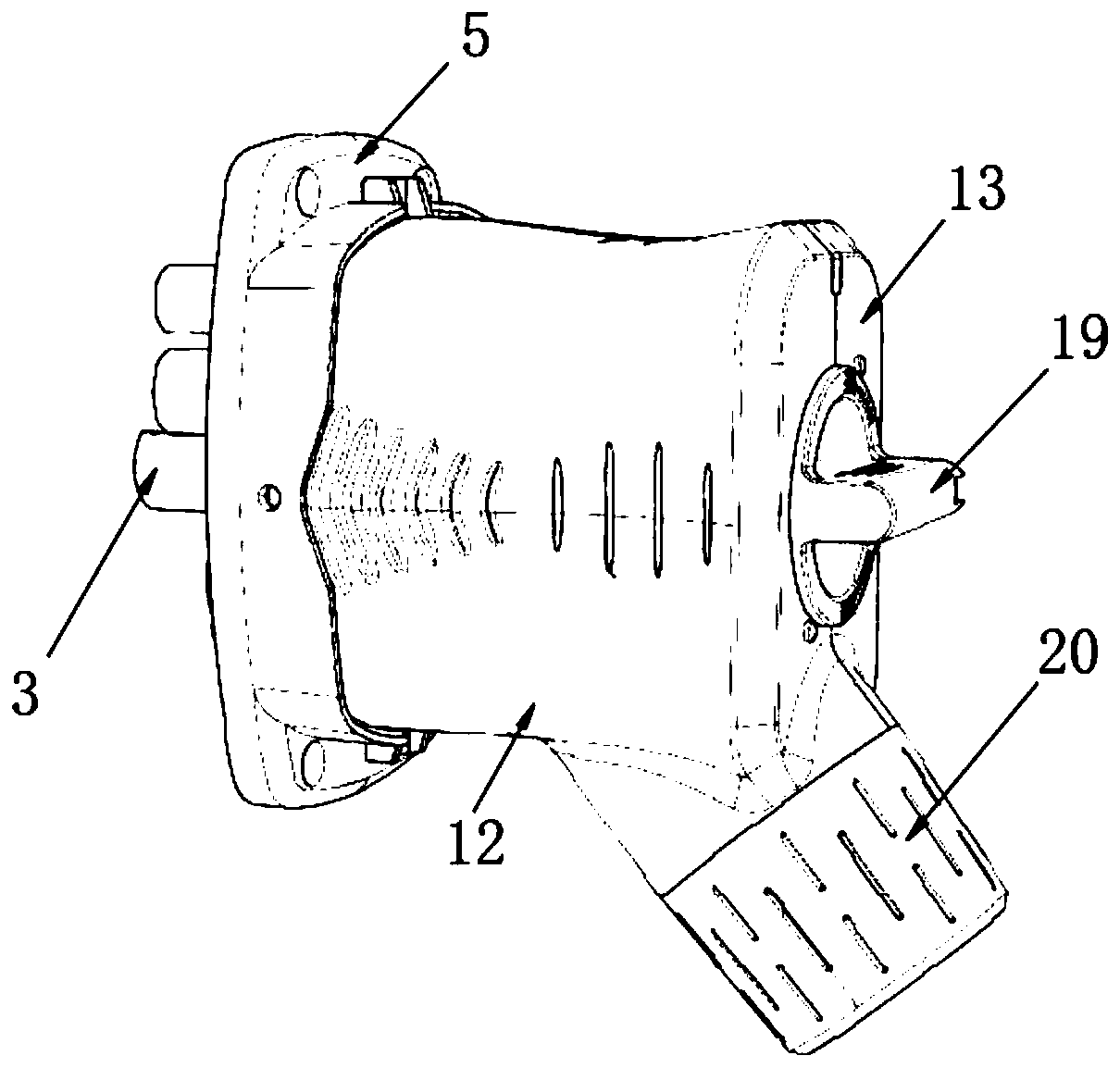 Water-gas-electricity quick connecting part