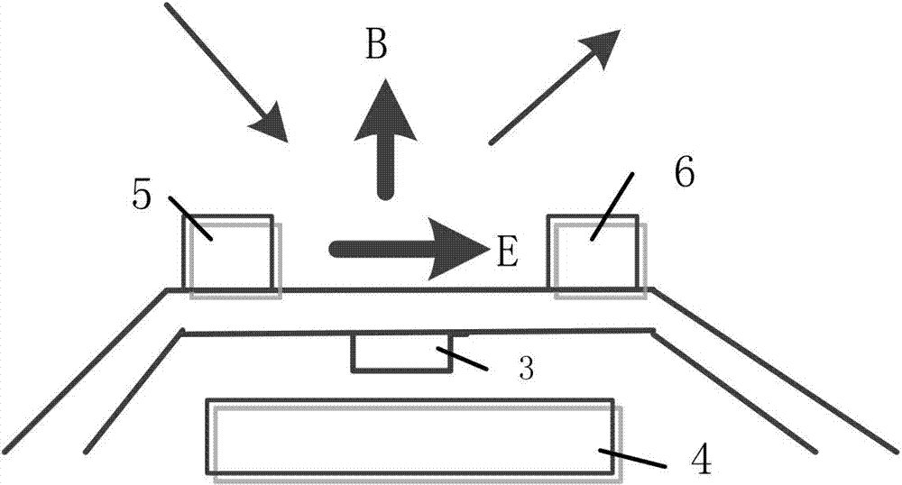 Device for relieving influence on high-speed aircraft reentry communication by space plasma