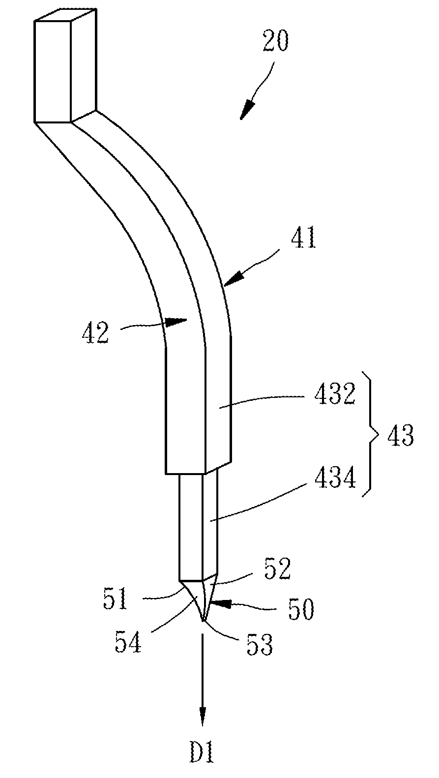 Microelectromechanical probe, method of manufacturing the same and probe set