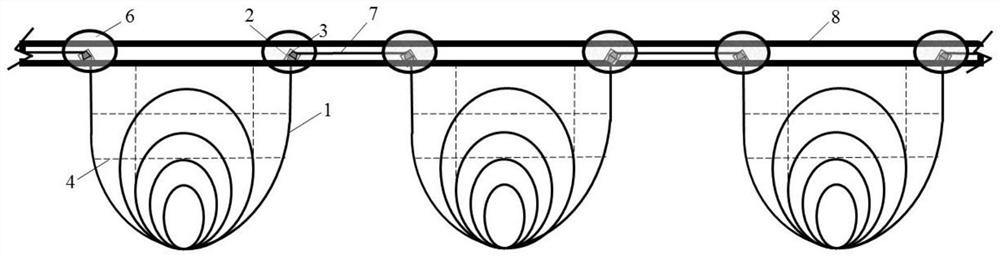 Deep and far sea area intrusion monitoring method based on intelligent optical fiber barrier net