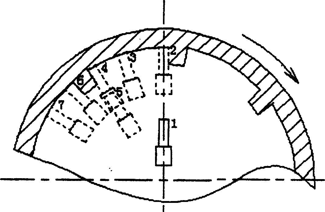 Fast automatic lathing and milling processing method for large thin wall cylindrical grids parts