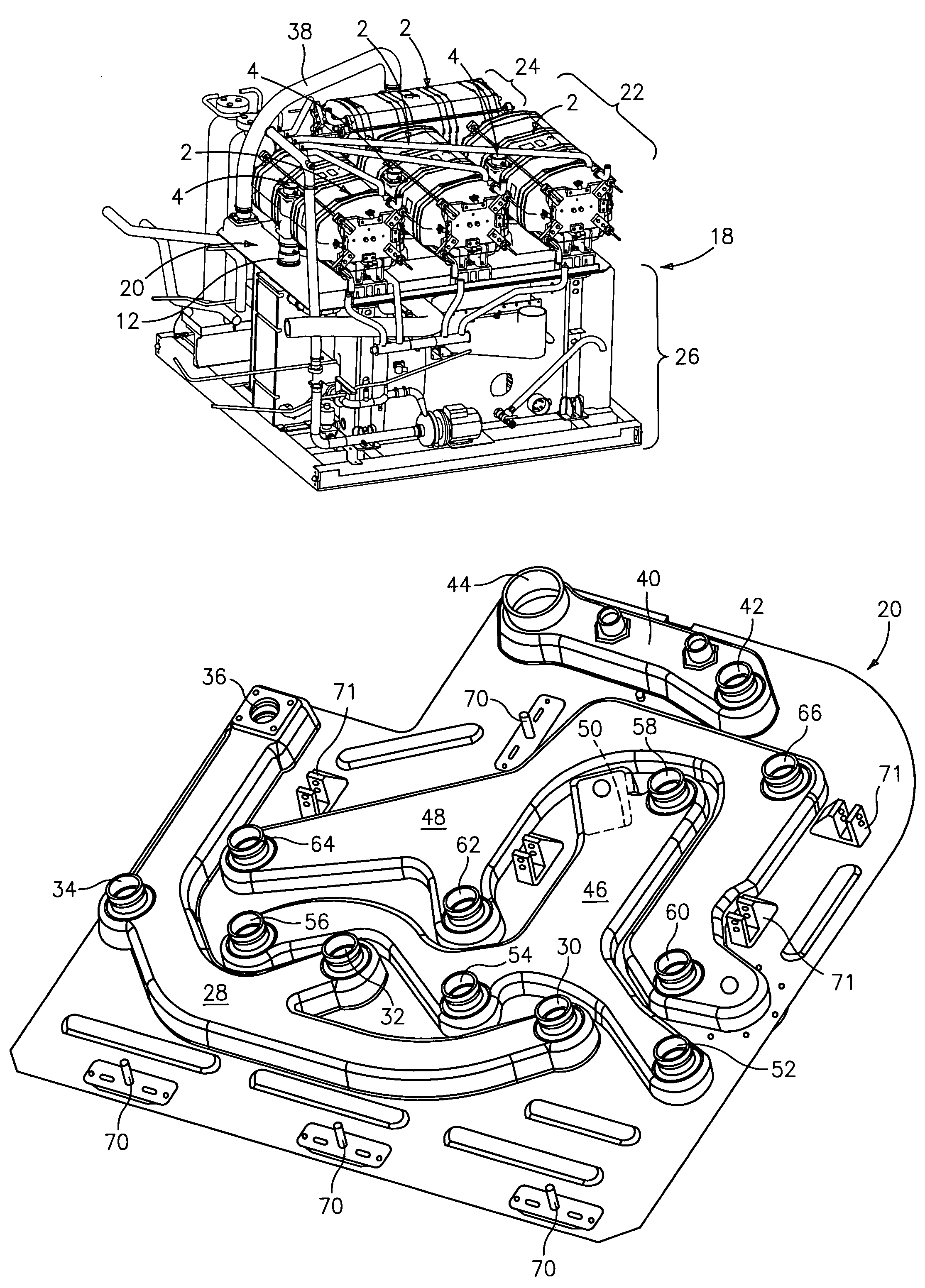 Fuel and air flow control in a multi-stack fuel cell power plant
