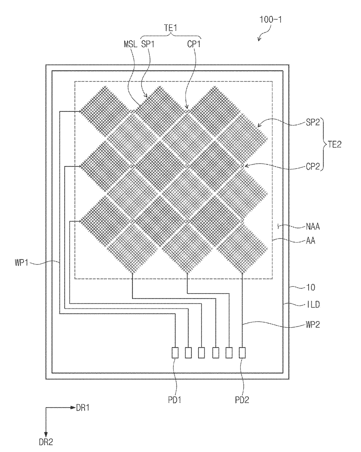 Touch panel, electronic device including same, and method for manufacturing touch panel