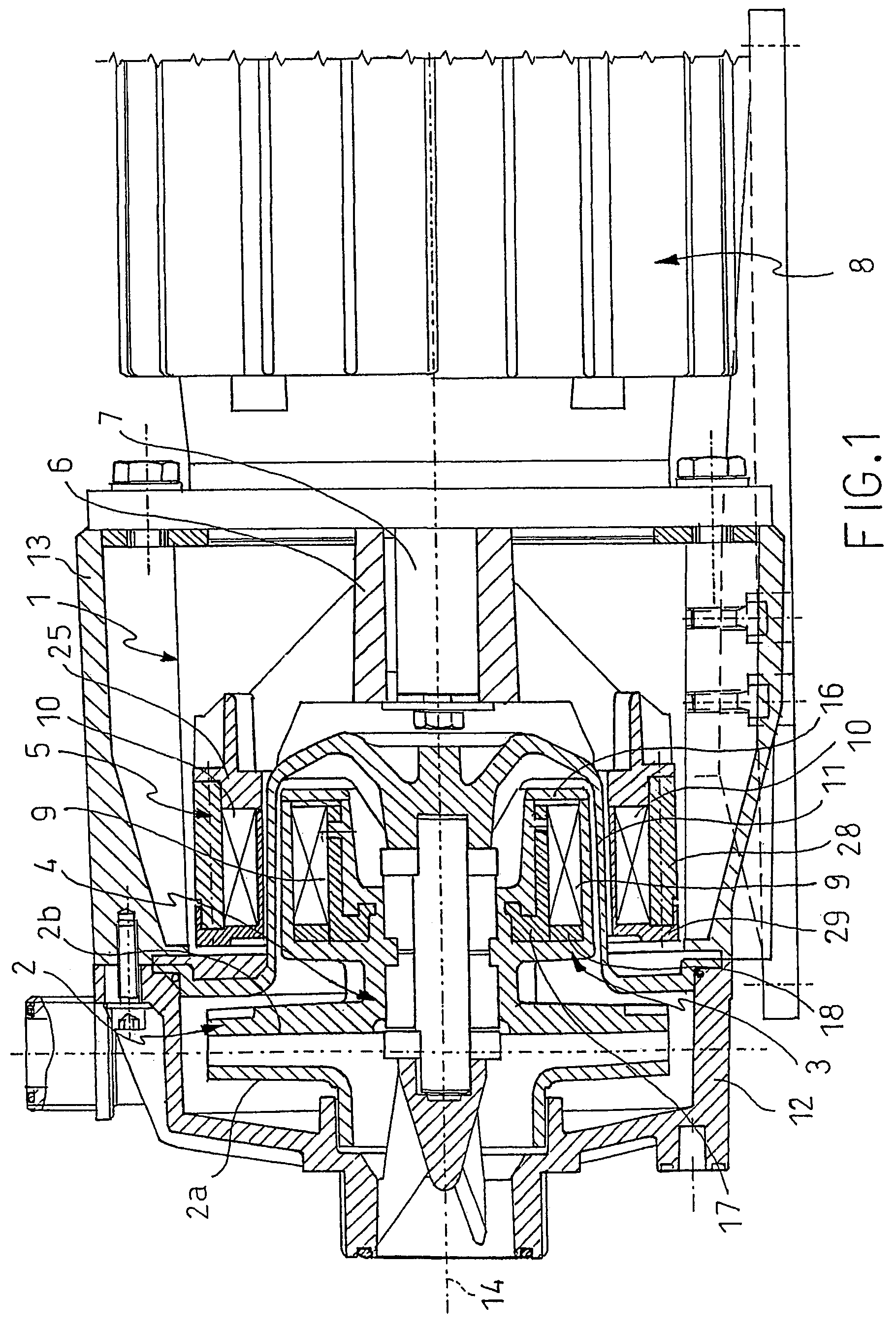 Mechanical drive system operating by magnetic force