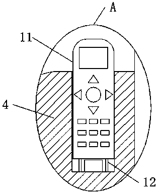 Remote-control household automated massage chair