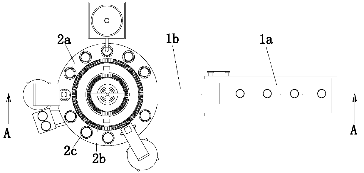 Filling and sealing device for filling food