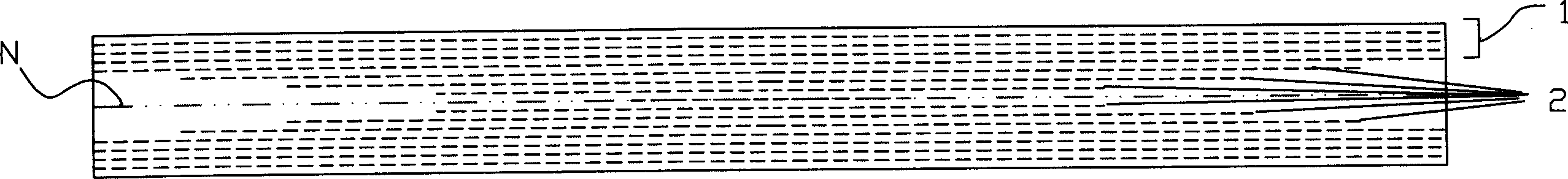 Method for producing glass fiber reinforced plastic composite material plate spring
