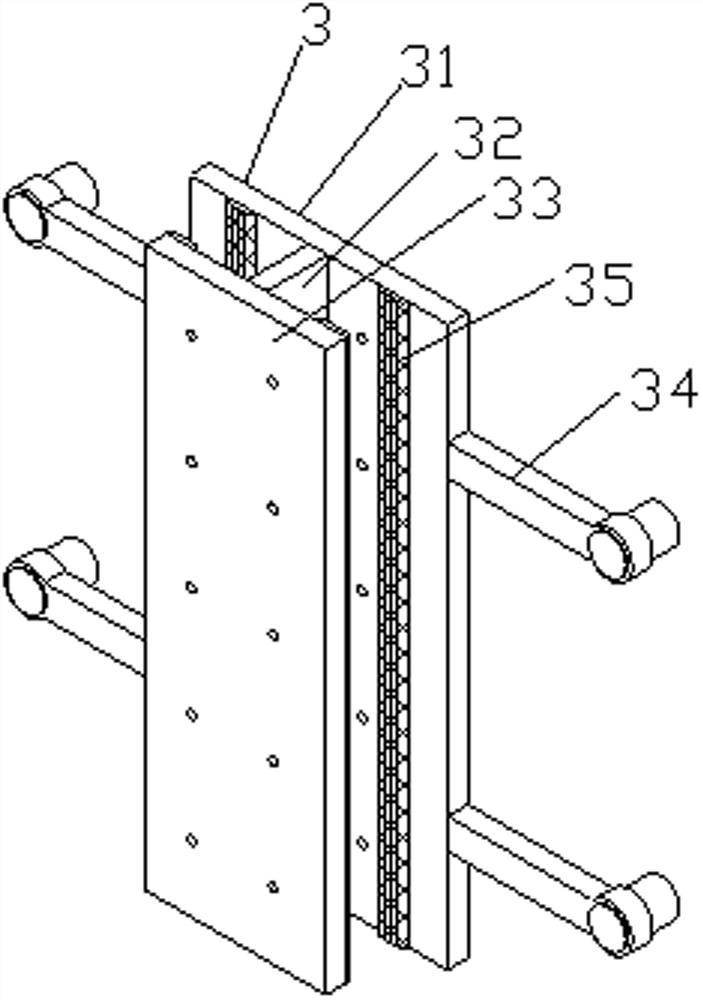 Aluminum formwork connecting device for house building construction