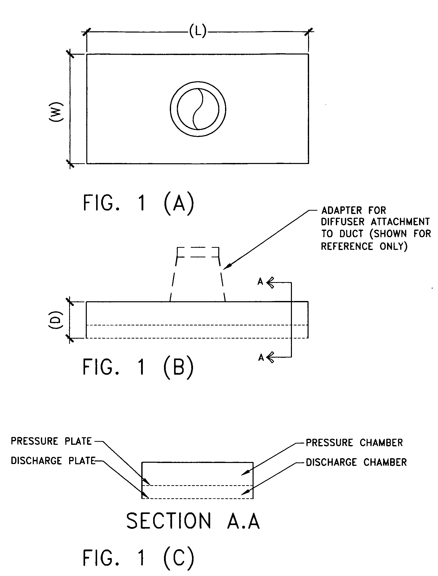 Diffuser assembly for non-turbulent air flow