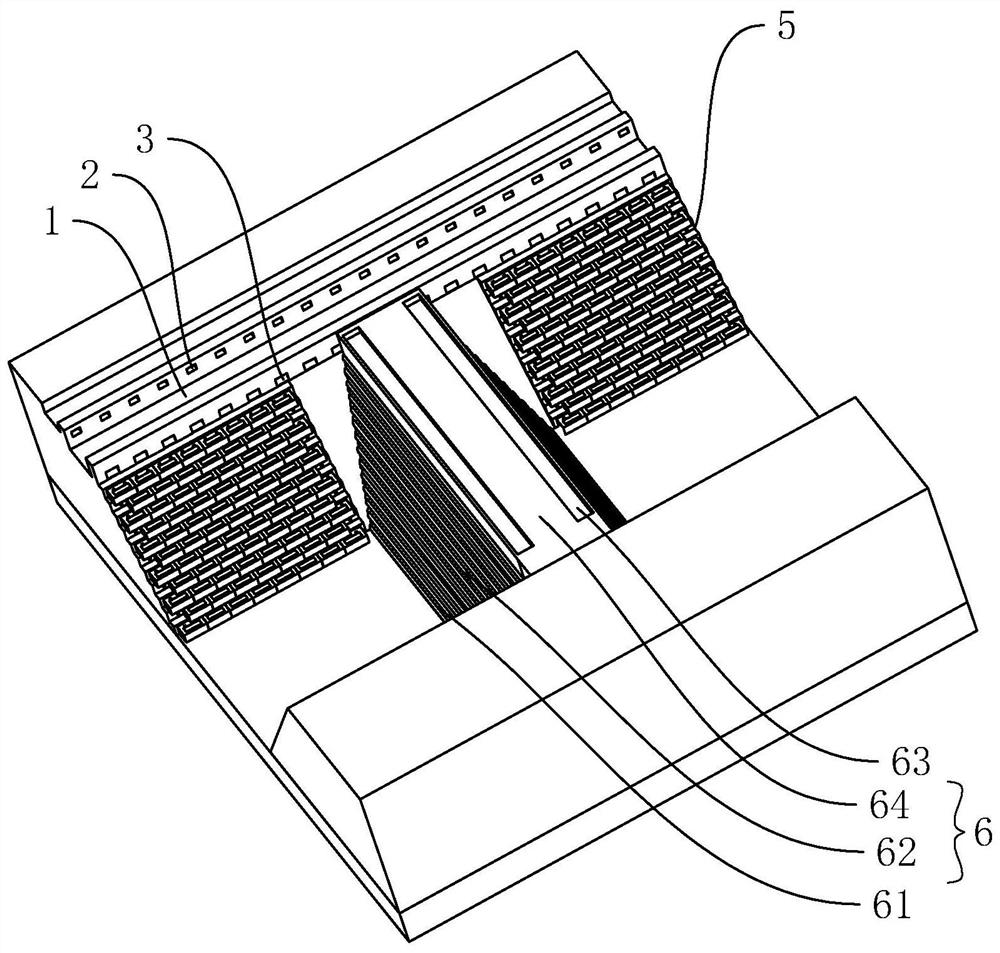 Ecological drainage ditch with sewage interception and water control functions and construction method thereof