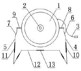 Mini-type electric fan with adjustable turning direction