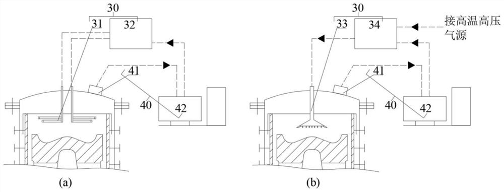 Engine piston remote measurement system reliability detection device and test method