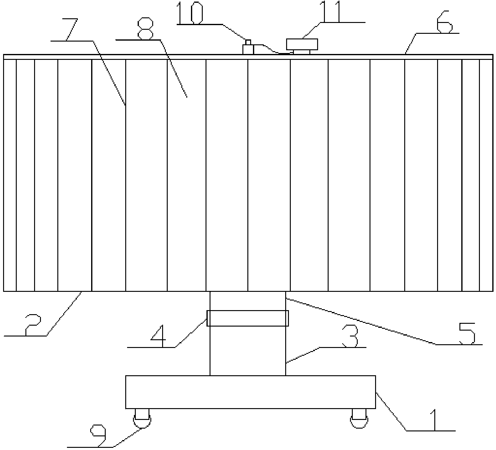 Printing template containing rack