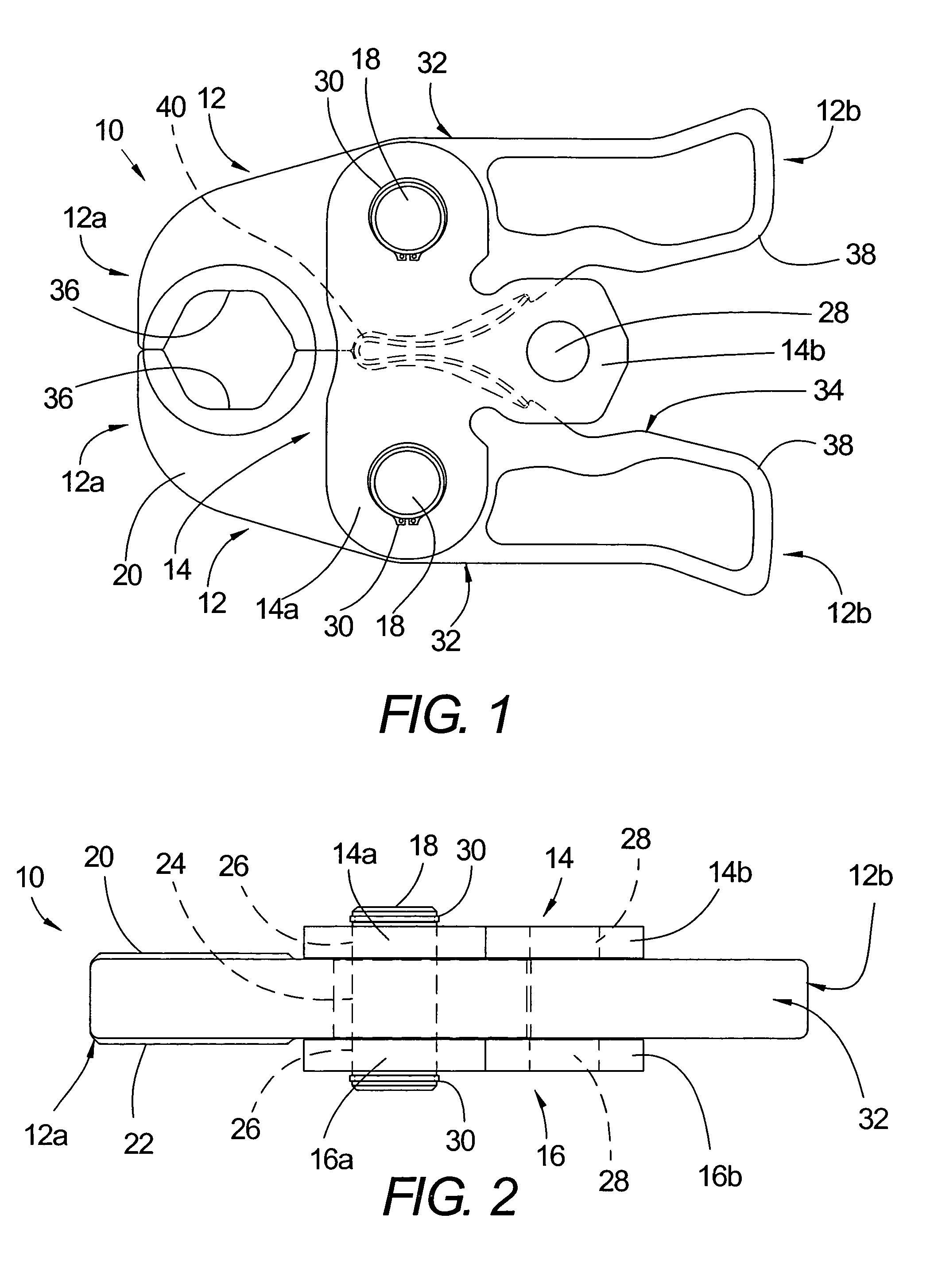 Jaw arm for compression tools