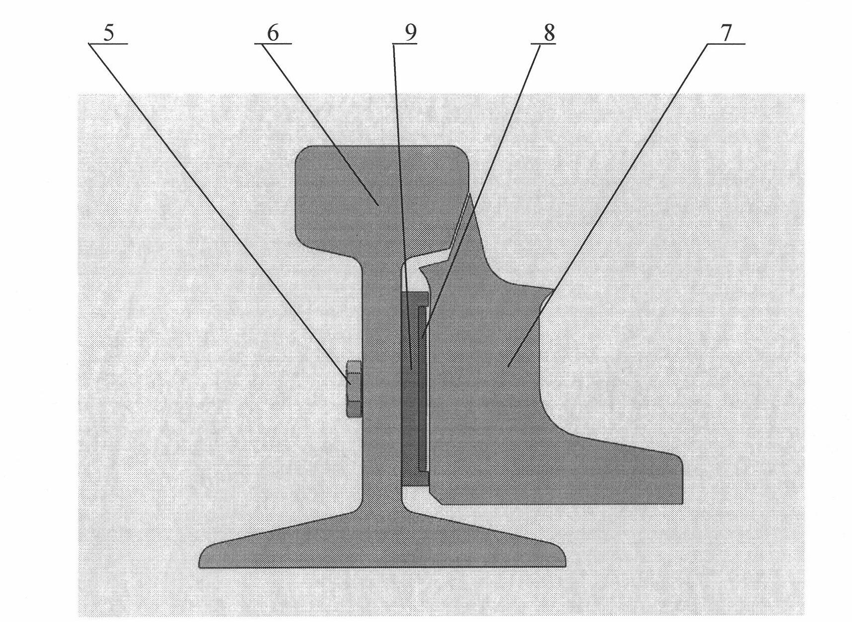 Fast snow melting device of railroad switch