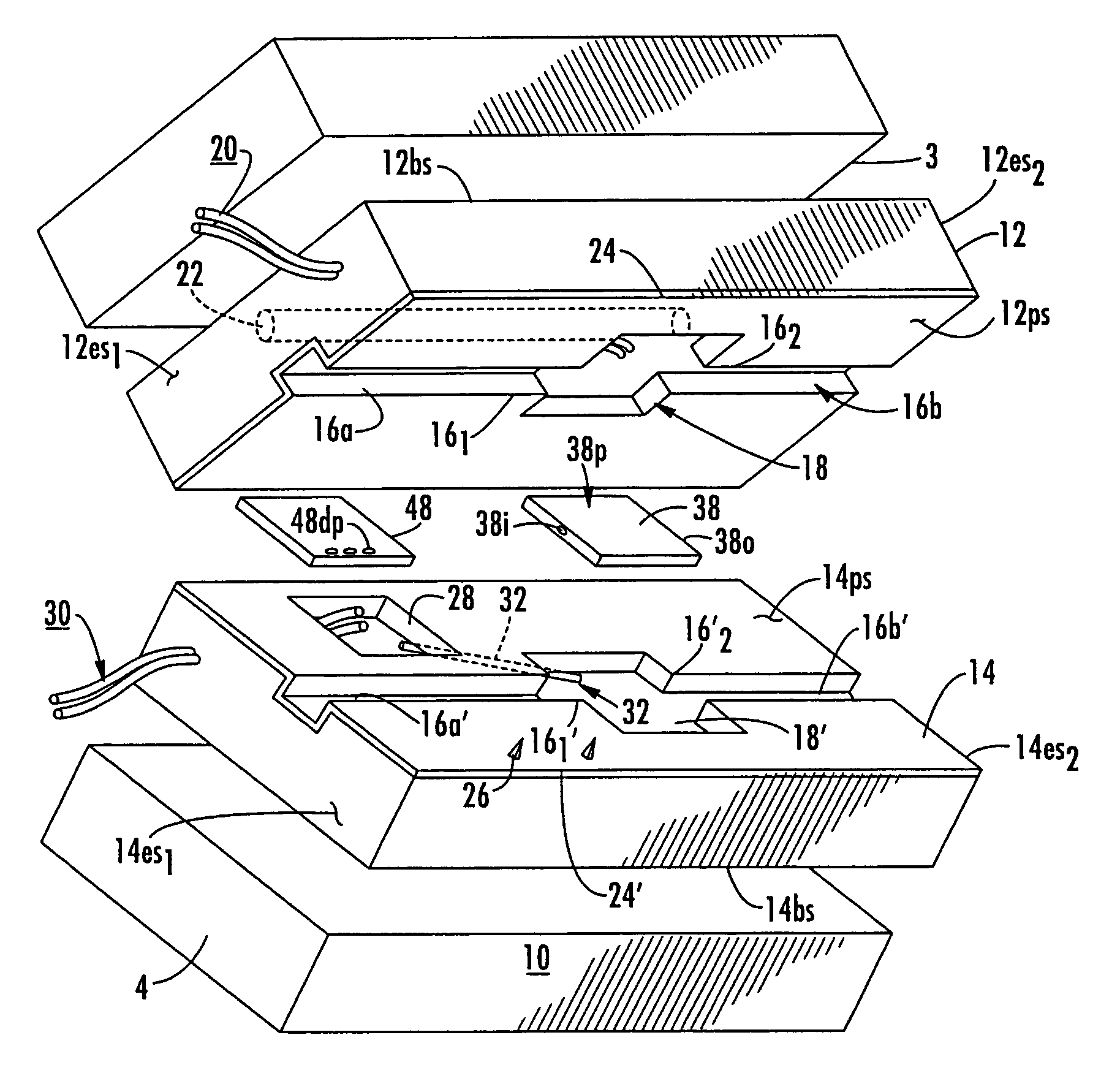 Method for making an integrated active antenna element