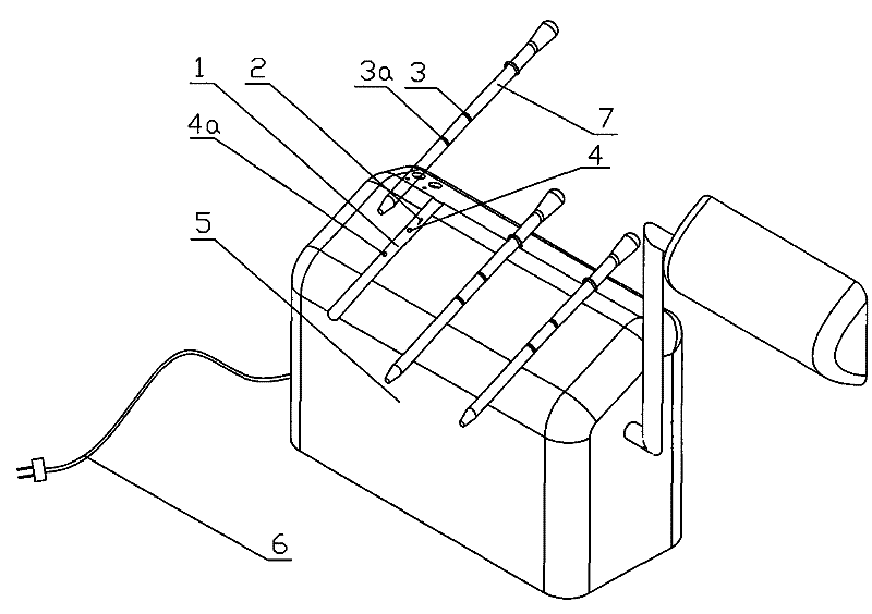 Portable electrical heating inoculation device